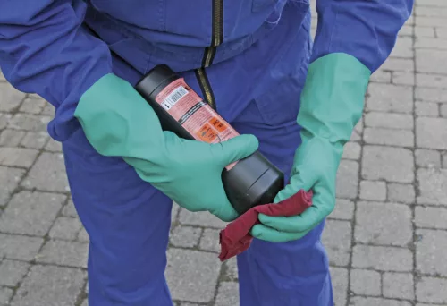 GI Chemex vegyvédelmi kesztyű - zöld, 8/M méret