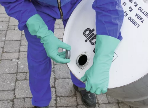 GI Chemex vegyvédelmi kesztyű - zöld, 9/L méret