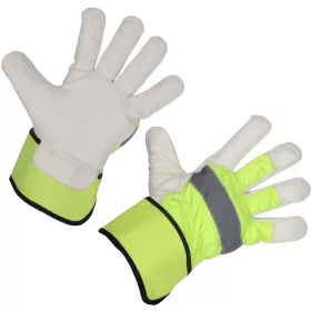 Winter téli, kecskebőr kesztyű - neon színű, 9/L méret