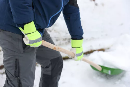 Winter téli, kecskebőr kesztyű - neon színű, 10/XL méret