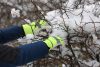 Winter téli, kecskebőr kesztyű - neon színű, 10/XL méret