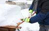 Winter téli, kecskebőr kesztyű - neon színű, 11/XXL méret