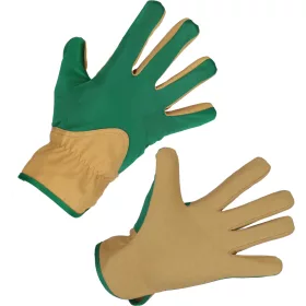   Gardener kertészkesztyű - zöld-barna, mikroszálas, 6-os méret