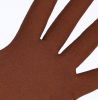 Bamboo kesztyű - barna, latex hab borítással, 7-es méret