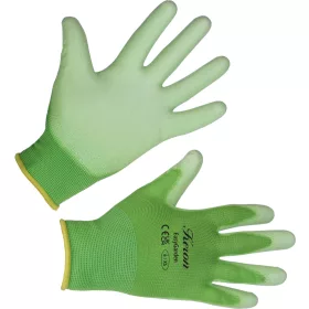 Easy Garden kesztyű - zöld, PU bevonattal, 6