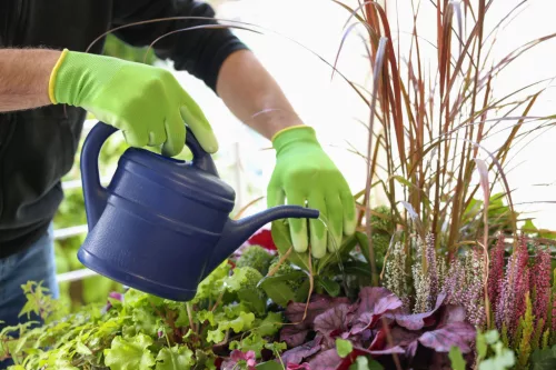 Easy Garden kesztyű - zöld, PU bevonattal, 7