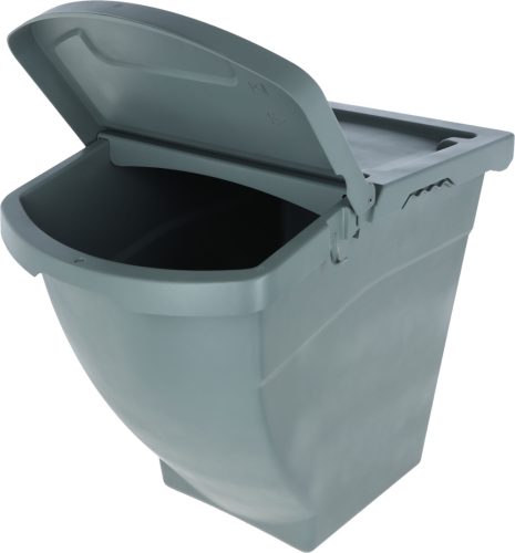 Egymásra rakható takarmánytároló - fedéllel, 60 literes