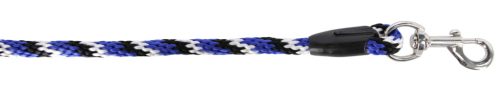 Covalliero Mustang vezetőszár karabinerrel - kék/fekete/fehér