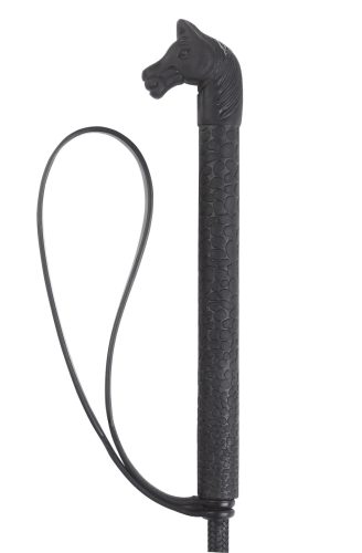 Covalliero lovaglópálca lófejes markolattal - 90 cm