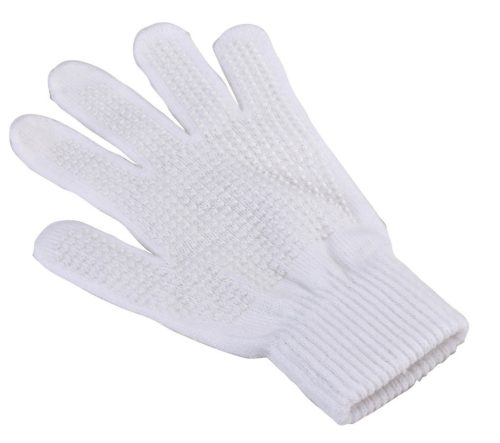 Covalliero Magic Grippy gyermek lovaglókesztyű - fehér