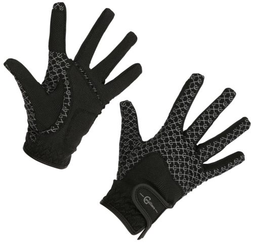Covalliero Reflective lovaglókesztyű - fekete, M