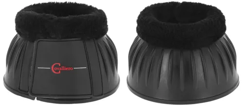 Covalliero Teddy Fleece Gummi pataharang - fekete, cob