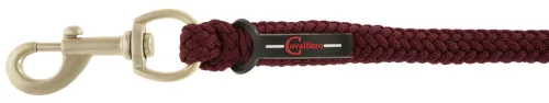 Covalliero Classy vezetőszár karabinerrel - merlot