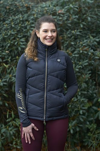 Covalliero 2022 AW női steppelt mellény, sötétkék, XS