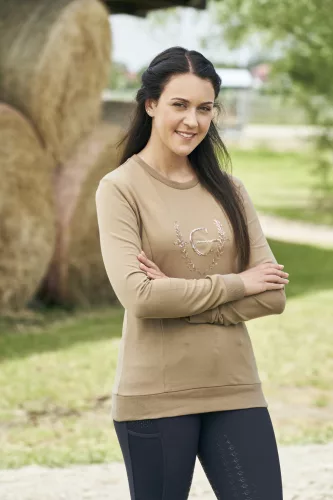 Covalliero 2023 tavasz/nyári női pulóver - drapp, L