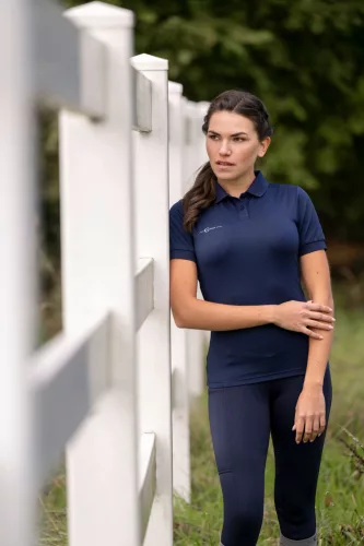 Covalliero női lovaglópóló - tengerkék, XL