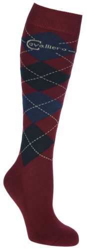Brescia lovagló zokni, merlot/szürke, 40-42
