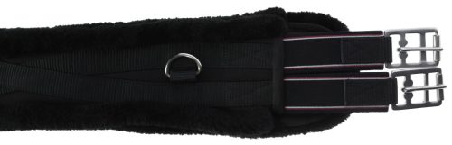 Heveder műszőrrel - fekete, 125 cm