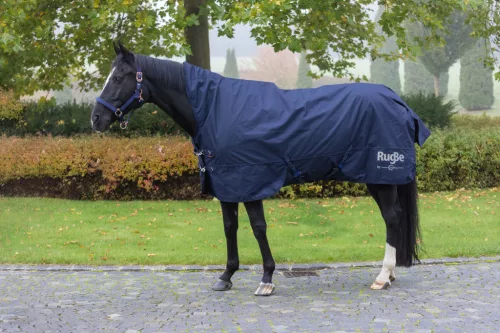 RugBe HighNeck magas nyakú, kültéri lótakaró - sötétkék, 115 cm