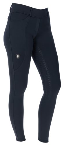 Covalliero 2023 AW gyermek lovagló grip leggings - sötétkék, 164/170