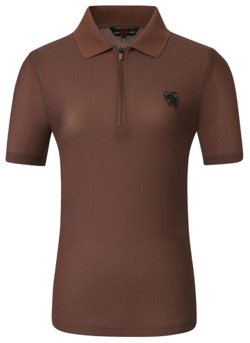 Covalliero 2024 S/S női póló - csokoládébarna, M