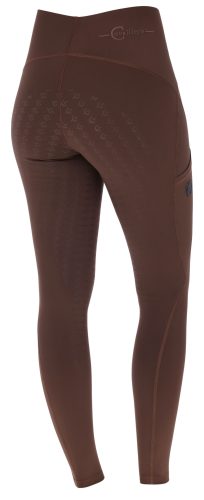 Covalliero 2024 S/S gyermek lovaglóleggings - csokoládébarna, 140/146