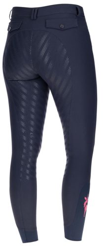 Janne x PinkRibbon női lovaglónadrág csúszásmentes ülőrésszel - sötétkék, 34