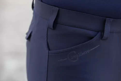Techno II férfi lovaglónadrág ülőrész megerősítéssel - sötétkék, 52