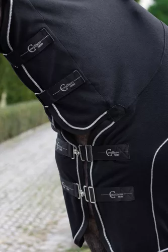 Covalliero Therm lótakaró nyakrésszel - fekete, 135 cm