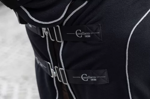 Covalliero Therm lótakaró nyakrésszel - fekete, 155 cm
