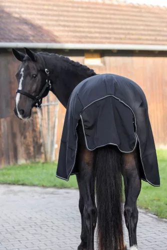 Séta-takaró lovaknak - fekete, 130 cm