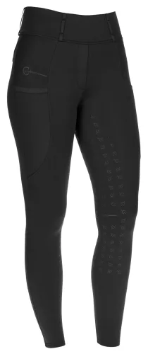 Magas derekú lovagló leggings - fekete, 34/36