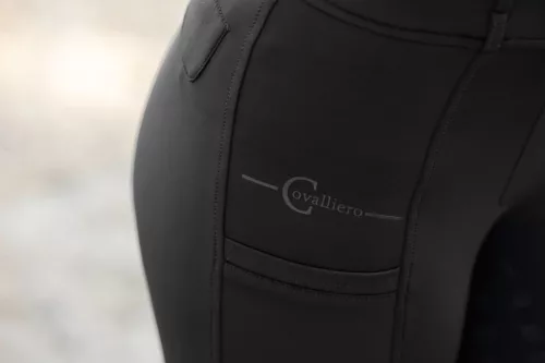 Magas derekú lovagló leggings - fekete, 34/36