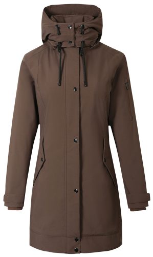 Covalliero 2024 AW női parka, kávé barna, M