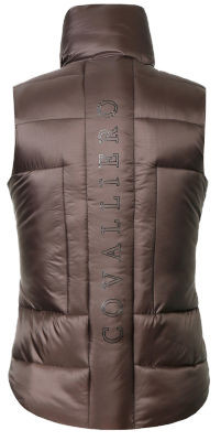 Covalliero 2024 AW női steppelt mellény, kávé barna, L