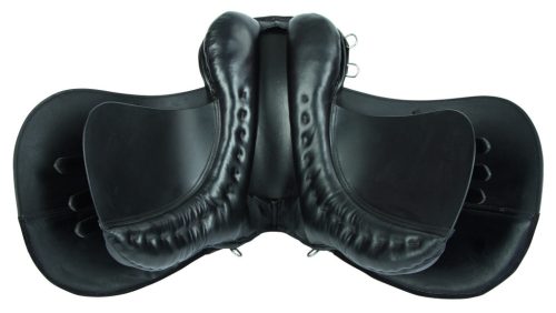 Covalliero Univerzális komplett nyereg, széles hátú lóra - fekete, 17,5"