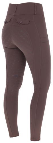 Covalliero 2024 AW női grip lovaglóleggings - kávébarna, 32/34