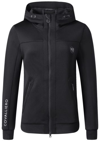 Covalliero 2025 S/S női kapucnis felső - fekete, XL