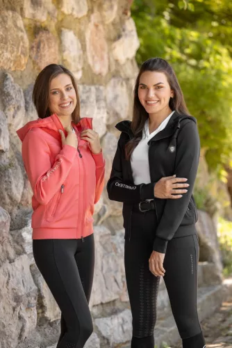 Covalliero 2025 S/S női kapucnis felső - korall, L