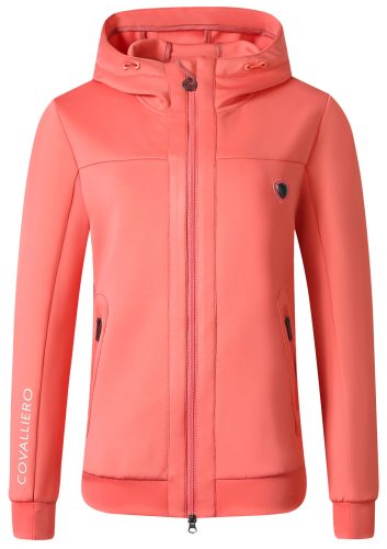Covalliero 2025 S/S női kapucnis felső - korall, XL
