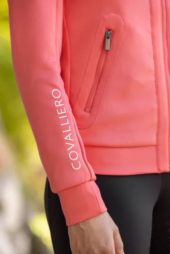 Covalliero 2025 S/S női kapucnis felső - korall, XL