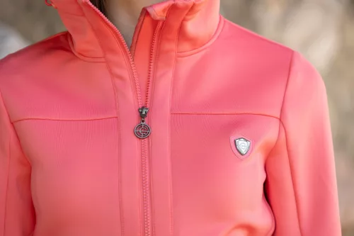 Covalliero 2025 S/S női kapucnis felső - korall, XL