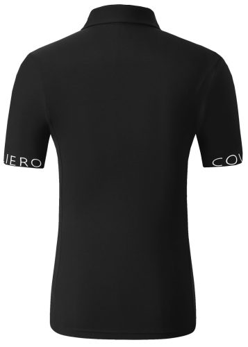 Covalliero 2025 S/S női gombos póló - fekete, XS