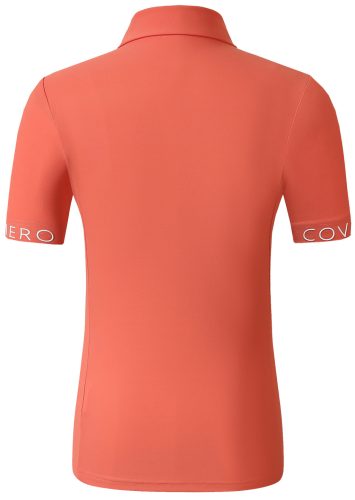 Covalliero 2025 S/S női gombos póló - korall, XL
