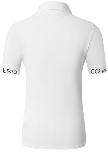 Covalliero 2025 S/S női gombos póló - fehér, XL