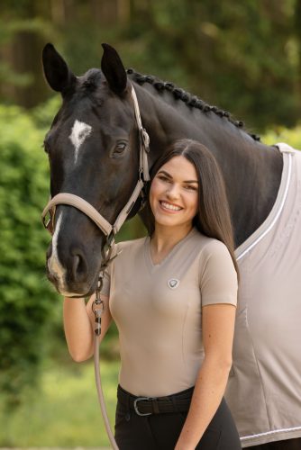 Covalliero 2025 S/S női póló - bézs, M