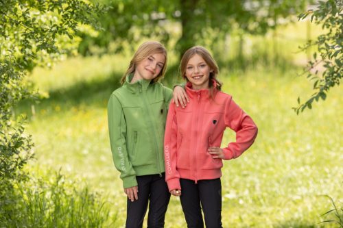 Covalliero 2025 S/S gyermek cipzáras dzseki - korall, 128/134