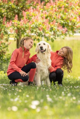 Covalliero 2025 S/S gyermek cipzáras dzseki - korall, 164/170