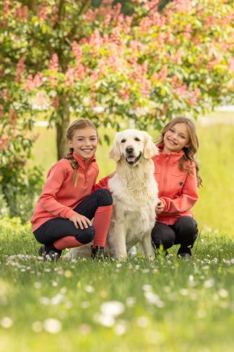 Covalliero 2025 S/S gyermek cipzáras dzseki - korall, 164/170