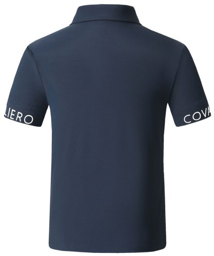 Covalliero 2025 S/S gyermek gombos póló - sötétkék, 140/146